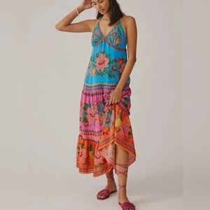 Farm x Anthropologie Floral Midi Dress